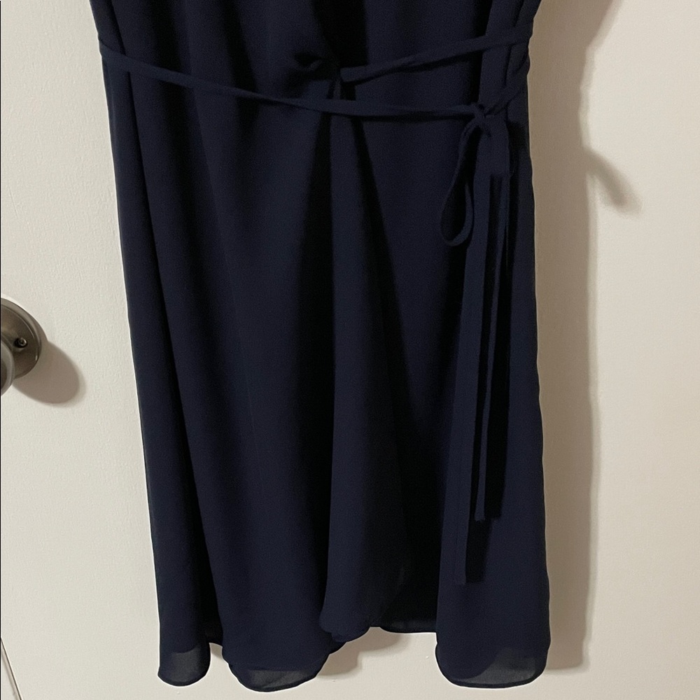 Babaton Wallace Navy Wrap Dress Size XXS - Picture 4 of 11